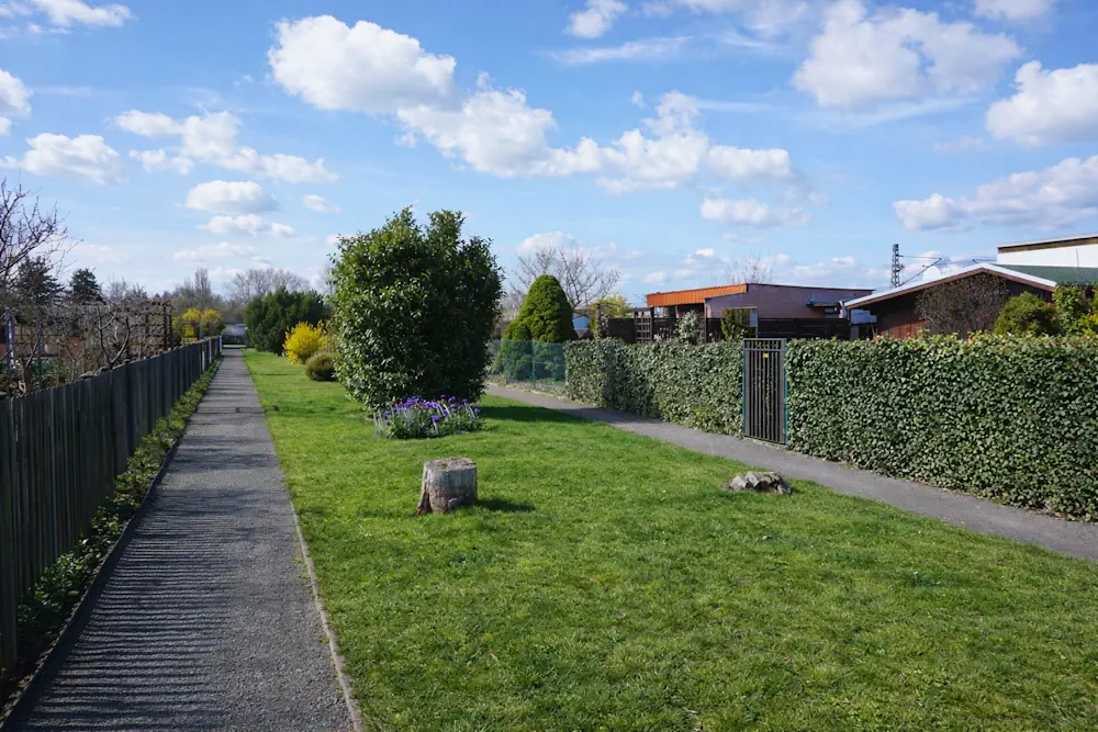 Wiesenflächen und Freiräume in der Kleingartenanlage Anton Vockert 1912 e.V.